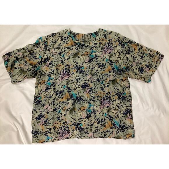 FERUCCIO multicolor silk tops - Picture 2 of 4